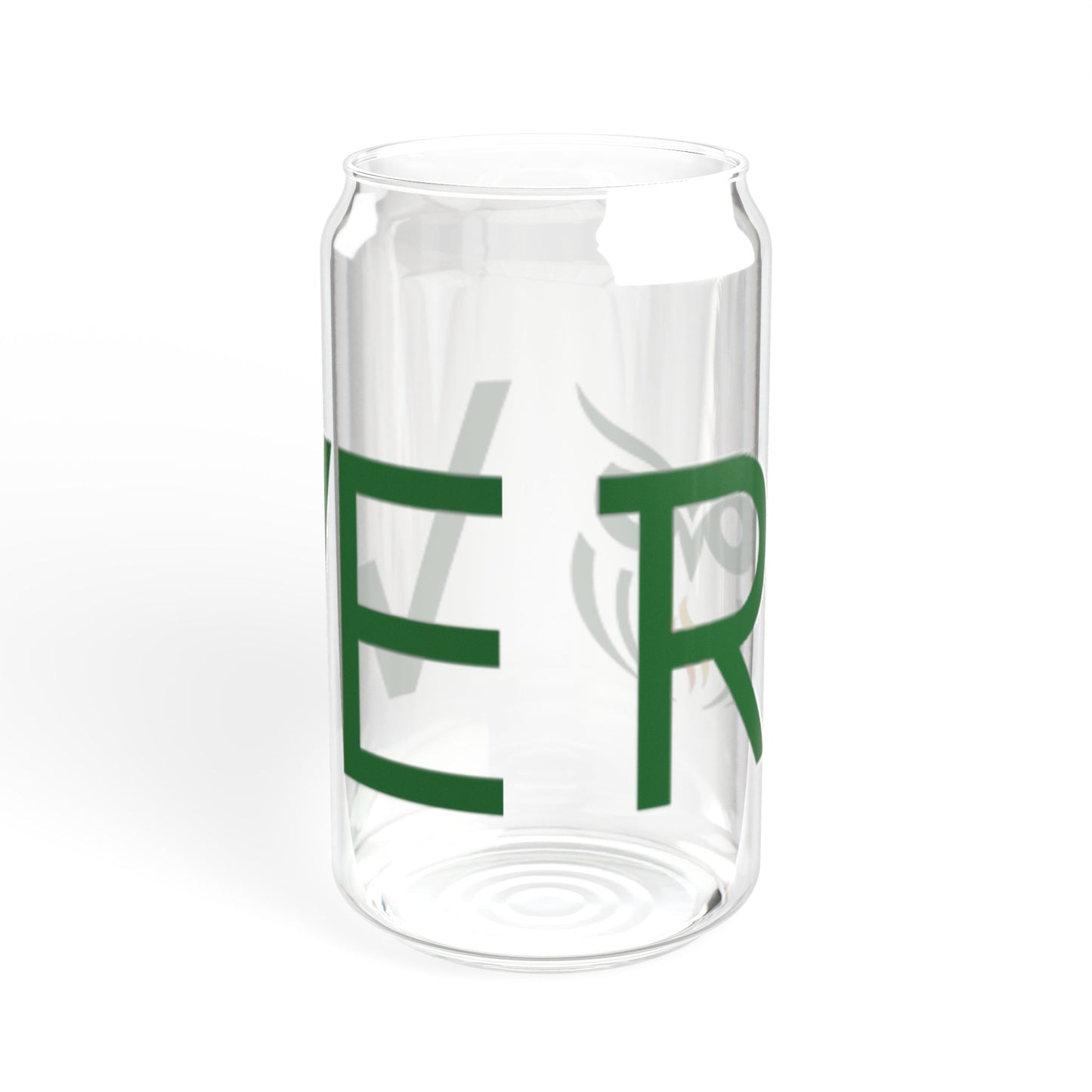 Rowe Logo Sipper Glass 16oz - Reusable Straw