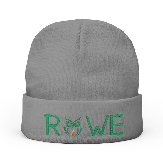 Rowe Logo Embroidered Knit Beanie