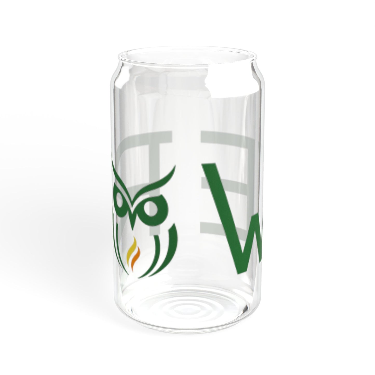 Rowe Logo Sipper Glass 16oz - Reusable Straw