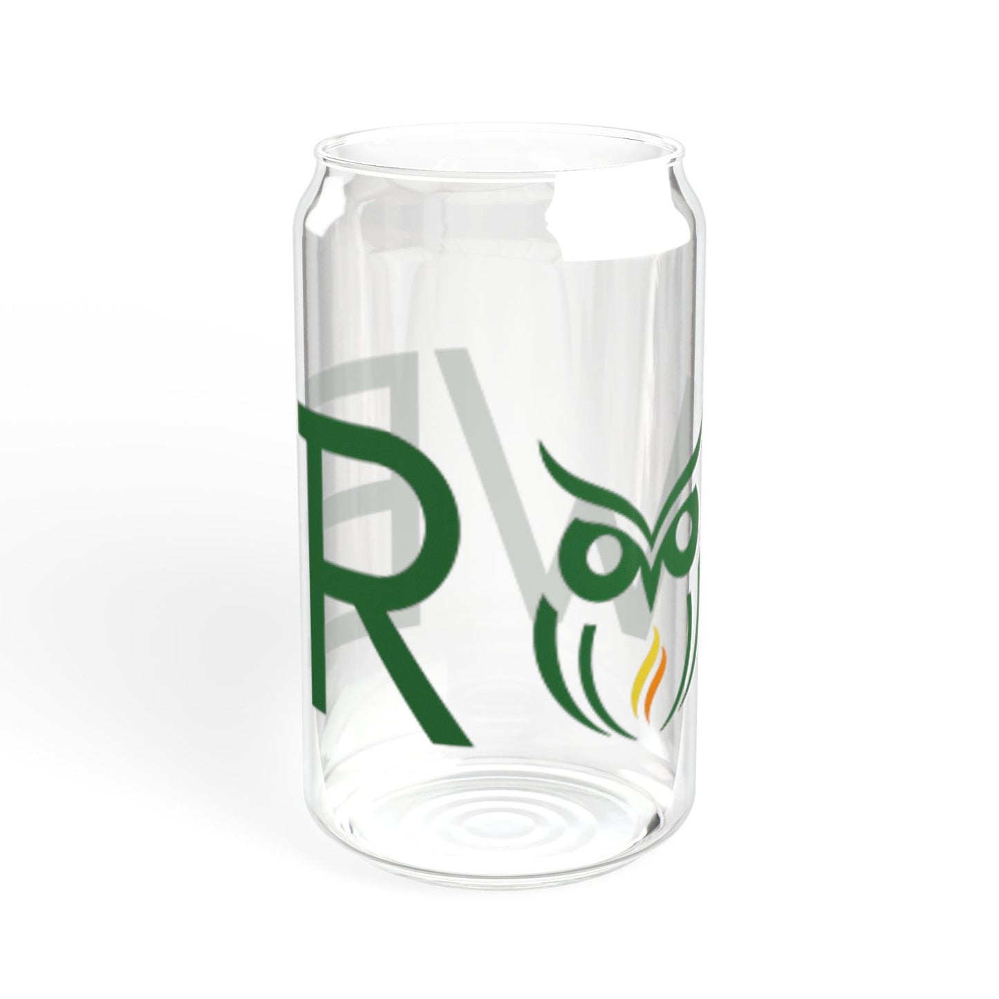 Rowe Logo Sipper Glass 16oz - Reusable Straw
