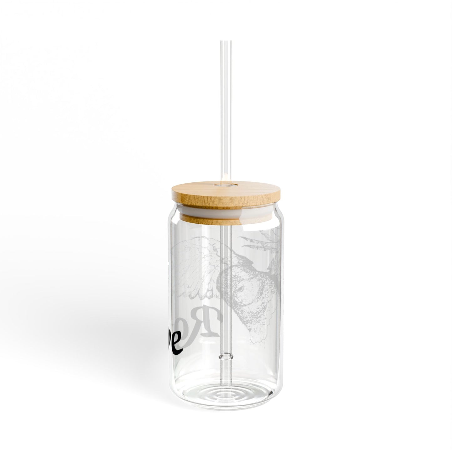 Stylish 16oz Sipper Glass with Lid - Eco-Friendly Drinkware, Perfect for Home, Picnics, and Gifts