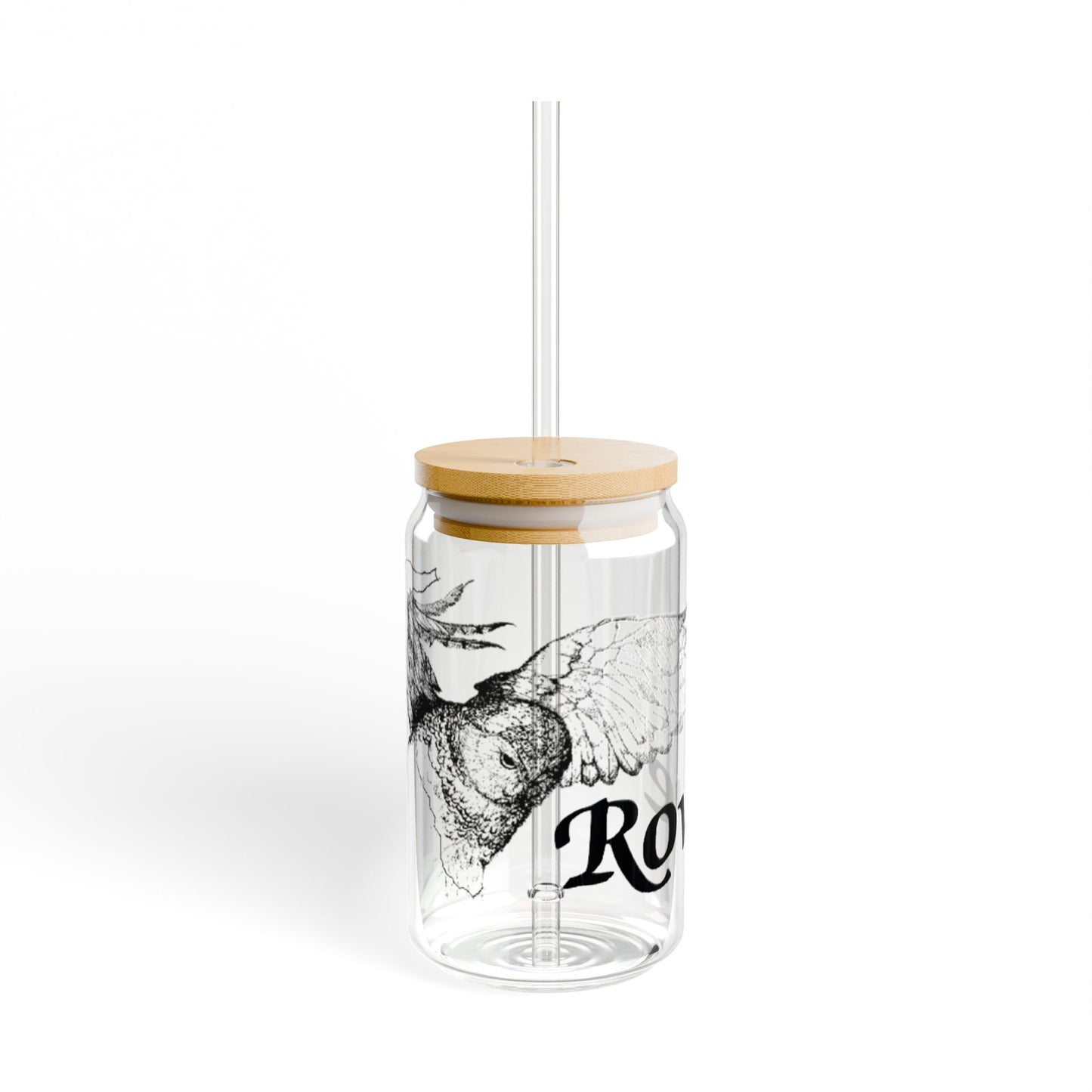 Stylish 16oz Sipper Glass with Lid - Eco-Friendly Drinkware, Perfect for Home, Picnics, and Gifts